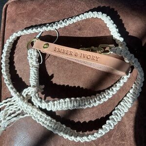 Ember & Ivory Macrame leash